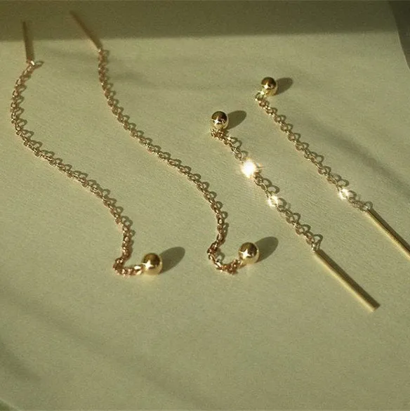 14k Gold Filled Threader Earrings