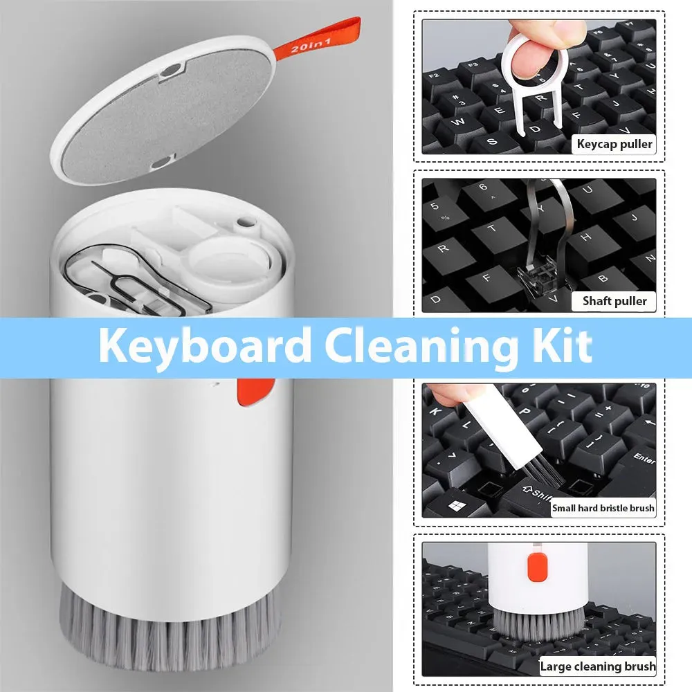 20 In 1 Keyboard Cleaning Kit Multifunctional Screen & Headphone Cleaner