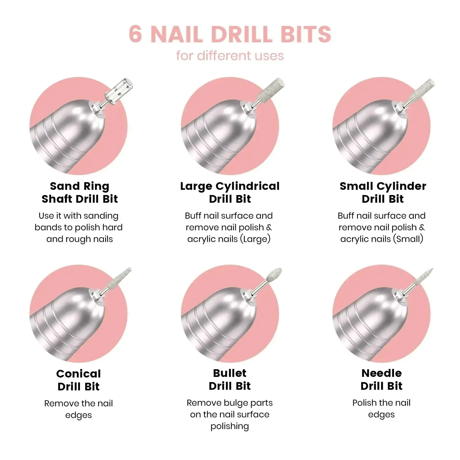 45000rpm Rechargeable Nail Drill Professional Manicure Machine with Lcd Display