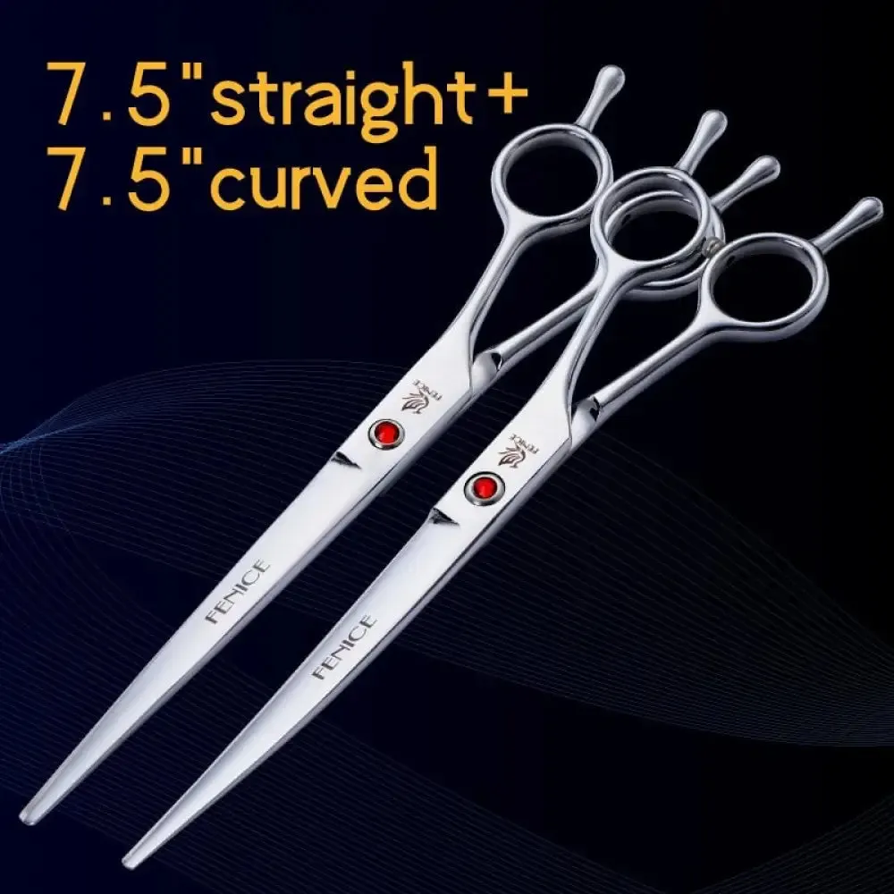 7 7.5 8 Inch Professional Pet Dogs Grooming Scissors Set Straight&curved&thinning Shear