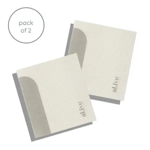 BIODEGRADABLE DISH CLOTH SET OF 2