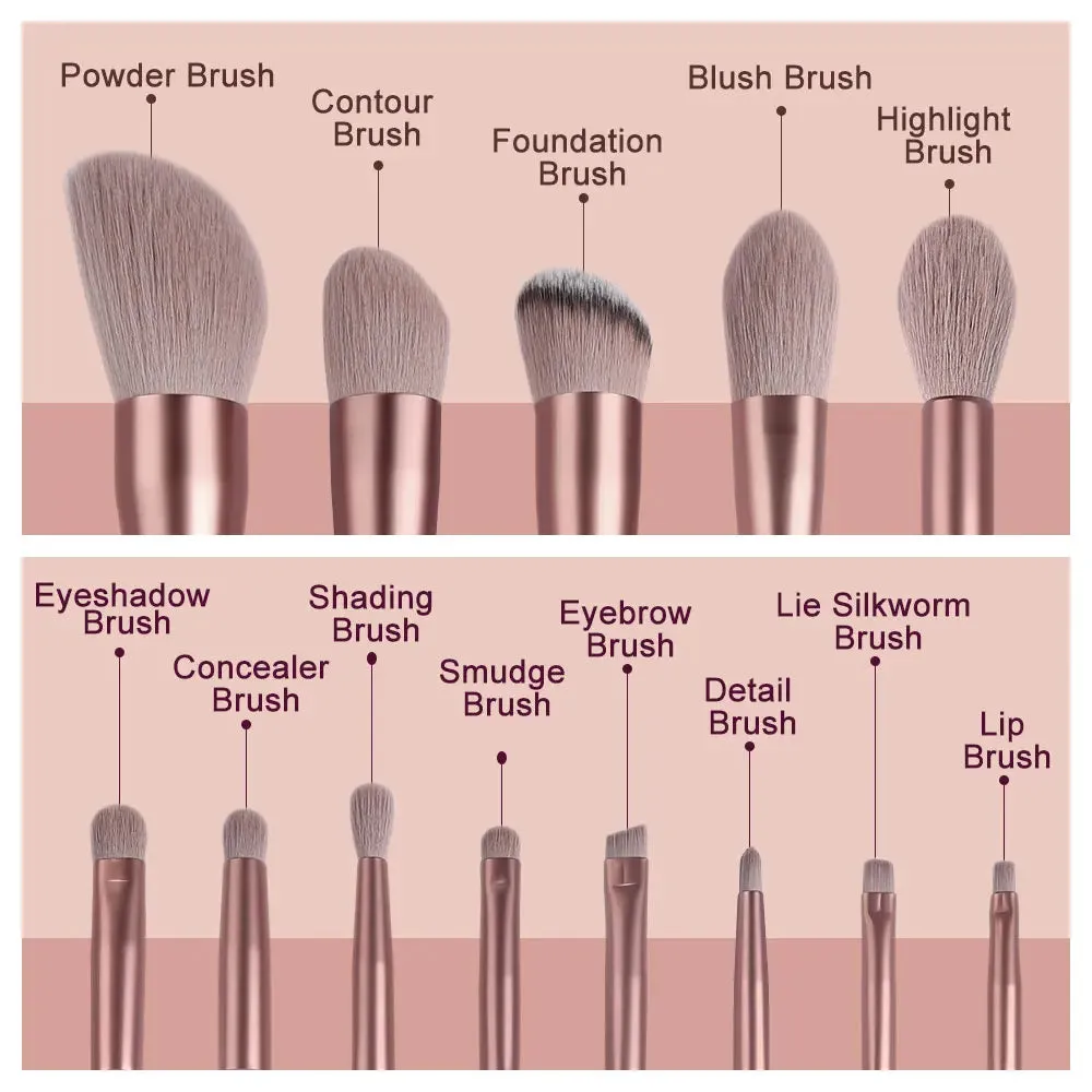 Blue 13PCS Makeup Brushes Set – Super Soft Detail Brushes