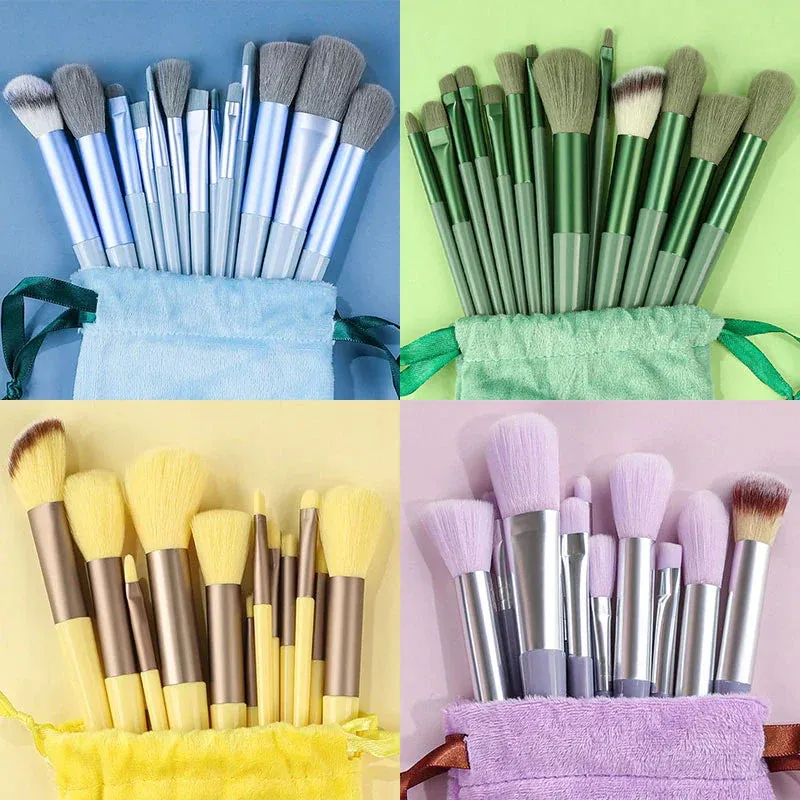 Blue 13PCS Makeup Brushes Set – Super Soft Detail Brushes