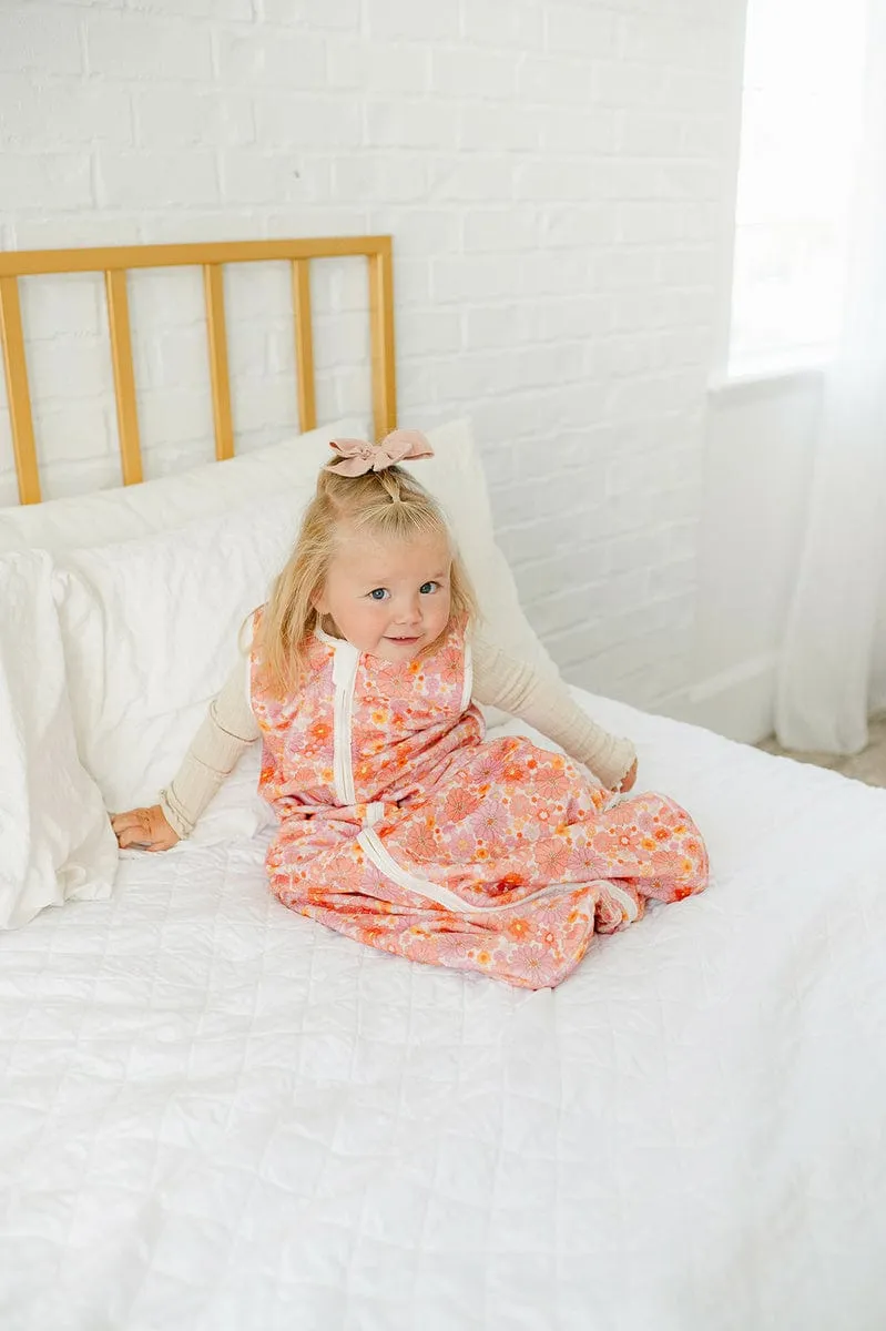 Boho Floral Wearable Minky Blanket