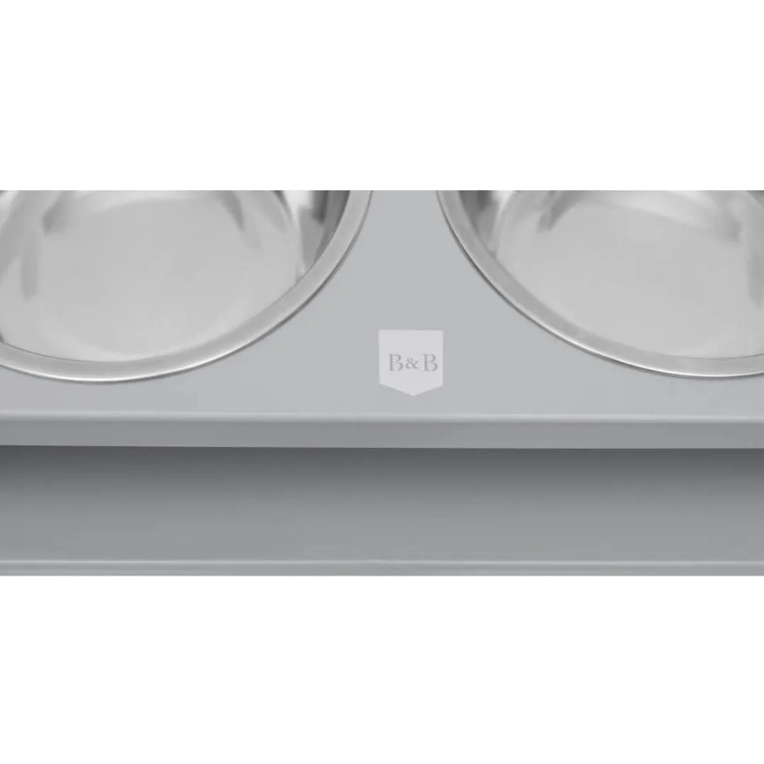 Bowl and Bone Grey Deli Dog Feeder