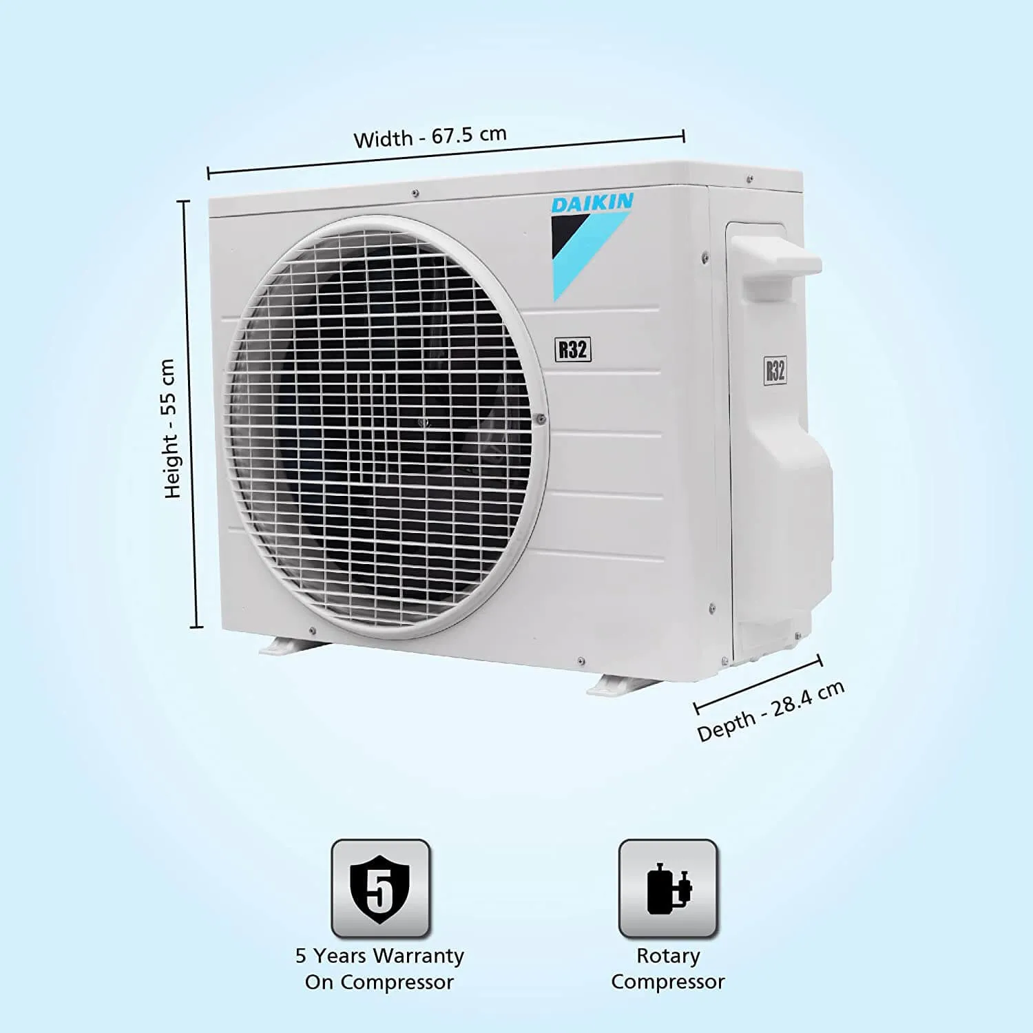 Daikin FTL28UV16 0.8 Ton 3 Star, Fixed Speed Split AC
