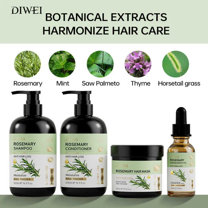 DIWEI Factory OEM Best-selling Mint-مجموعة شامبو وبلسم