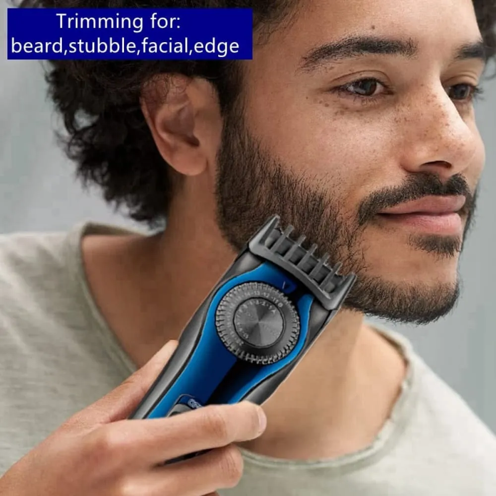 Electric Cord/cordless Adjustable Rechargeable Beard Hair Trimmer with 38 Setting for Men