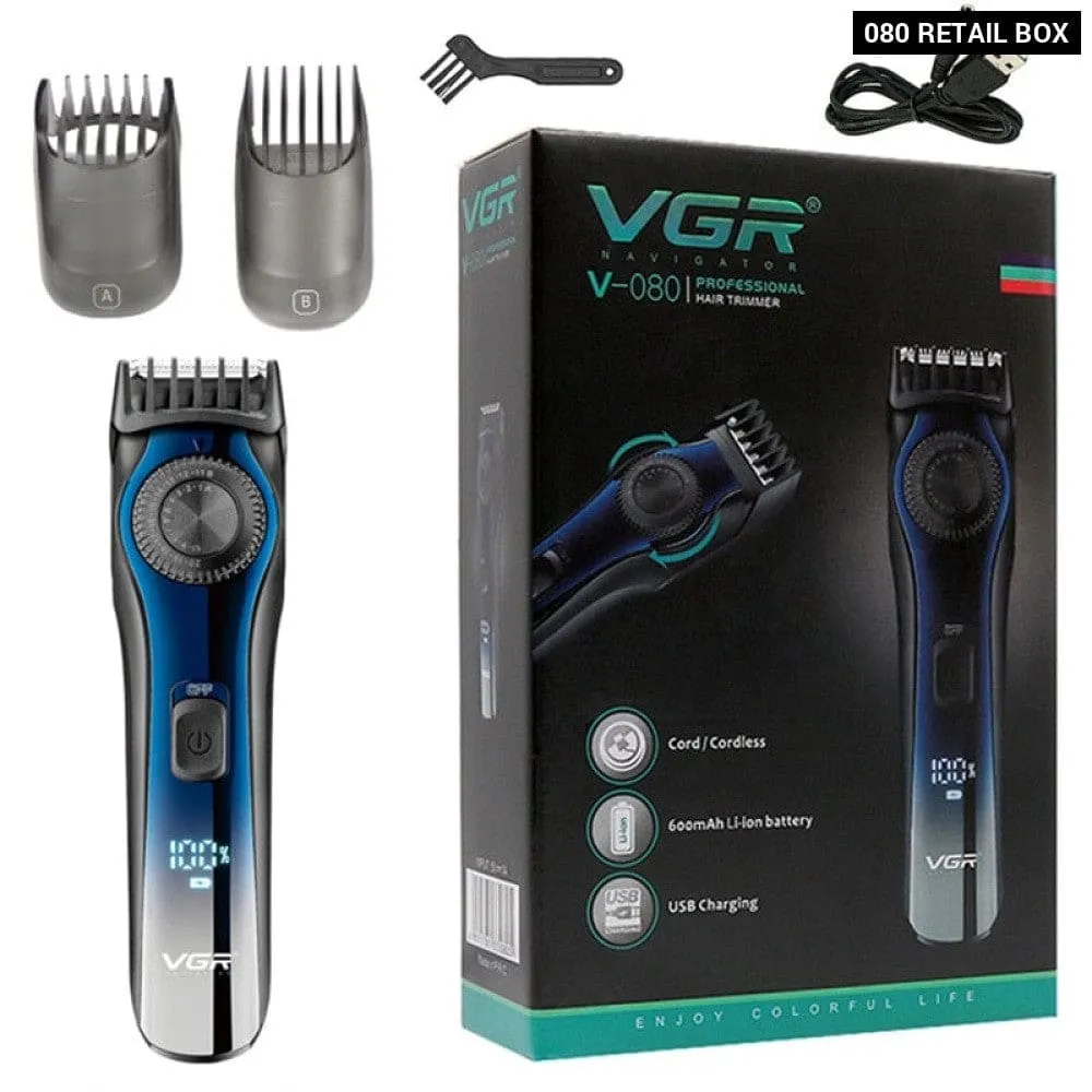 Electric Cord/cordless Adjustable Rechargeable Beard Hair Trimmer with 38 Setting for Men