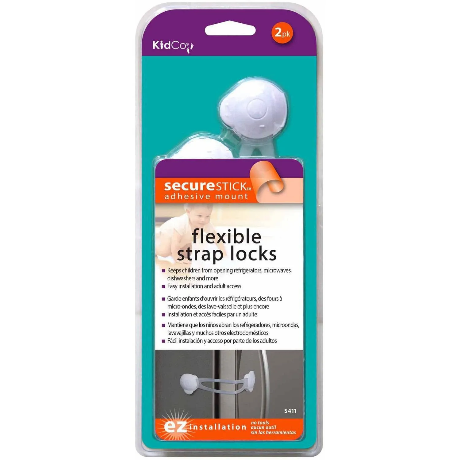 Kidco Flexible Strap Lock 2 pack
