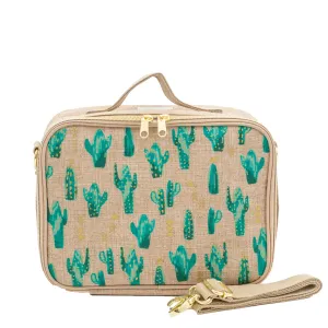 Lunch Box Raw Linen- Cacti Desert