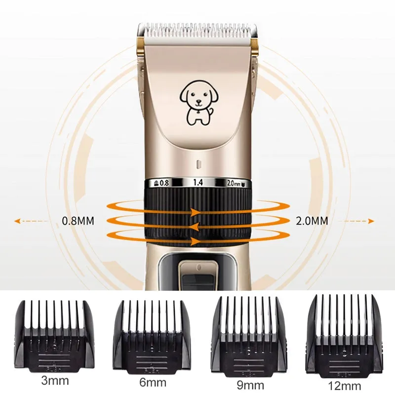 Pet Hair Trimmer and Grooming Kit
