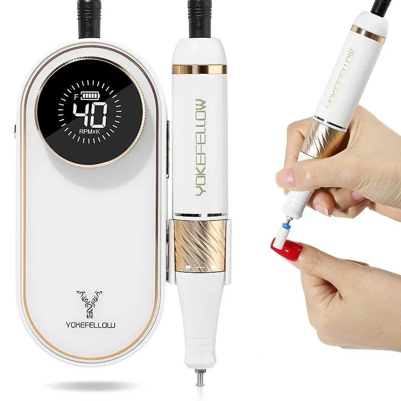Portable Electric Nail Drill Machine 40000RPM with HD Display